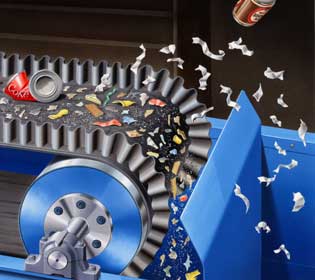 涡电流分选机工作原理演示