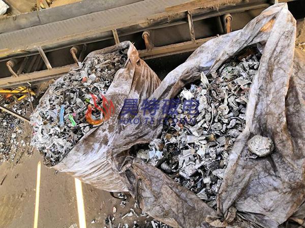 废钢破碎料分选出来的铜铝